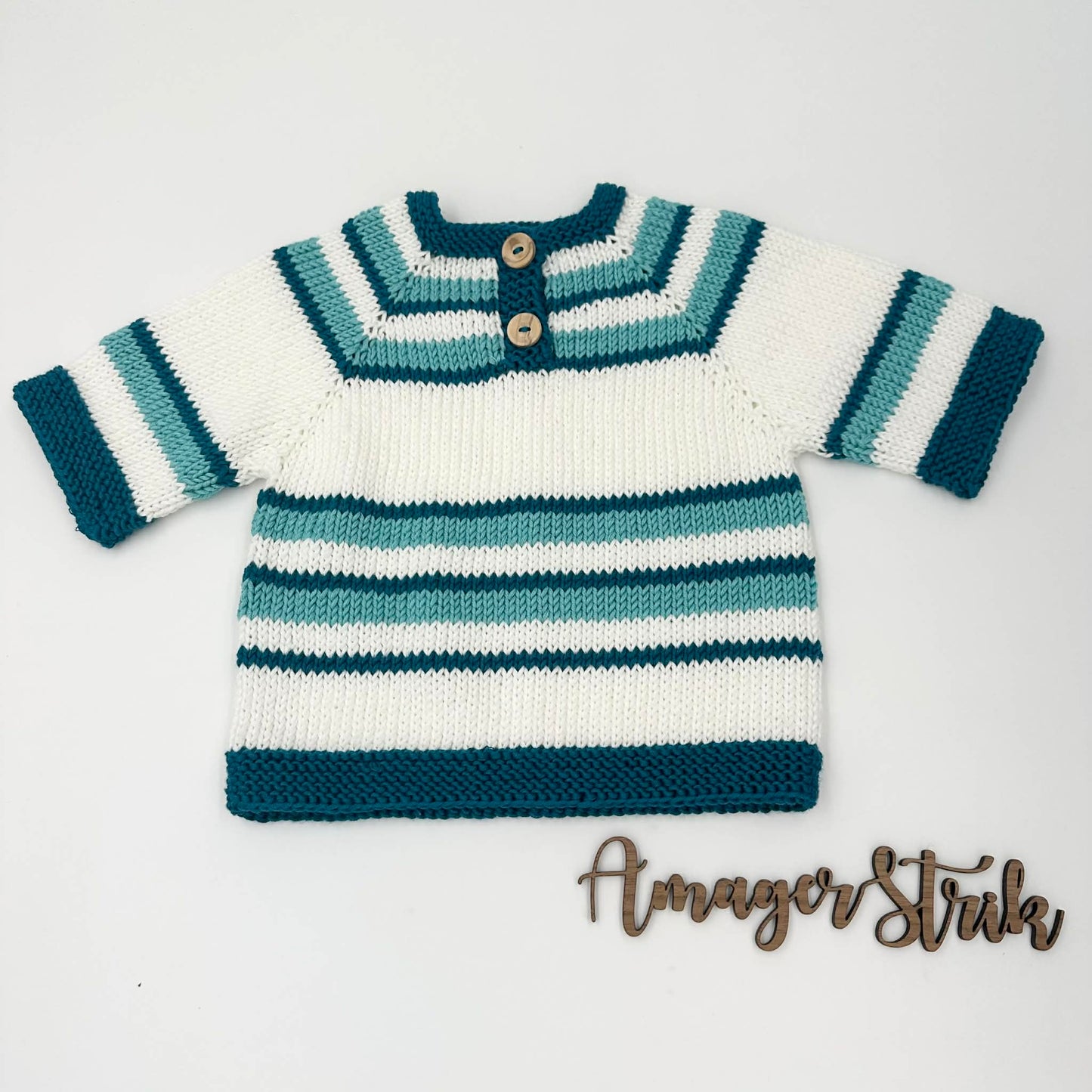 Strikkekits til Retro Tee i Bommix Bamboo