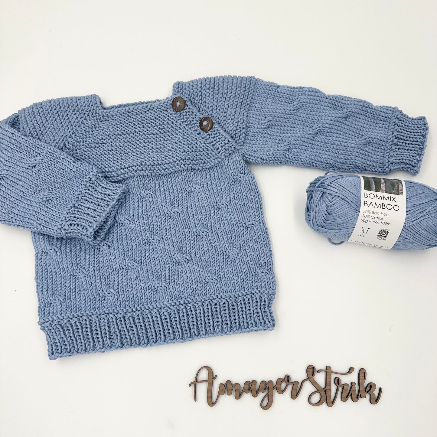 Opskrift til Top-down snoningsbluse