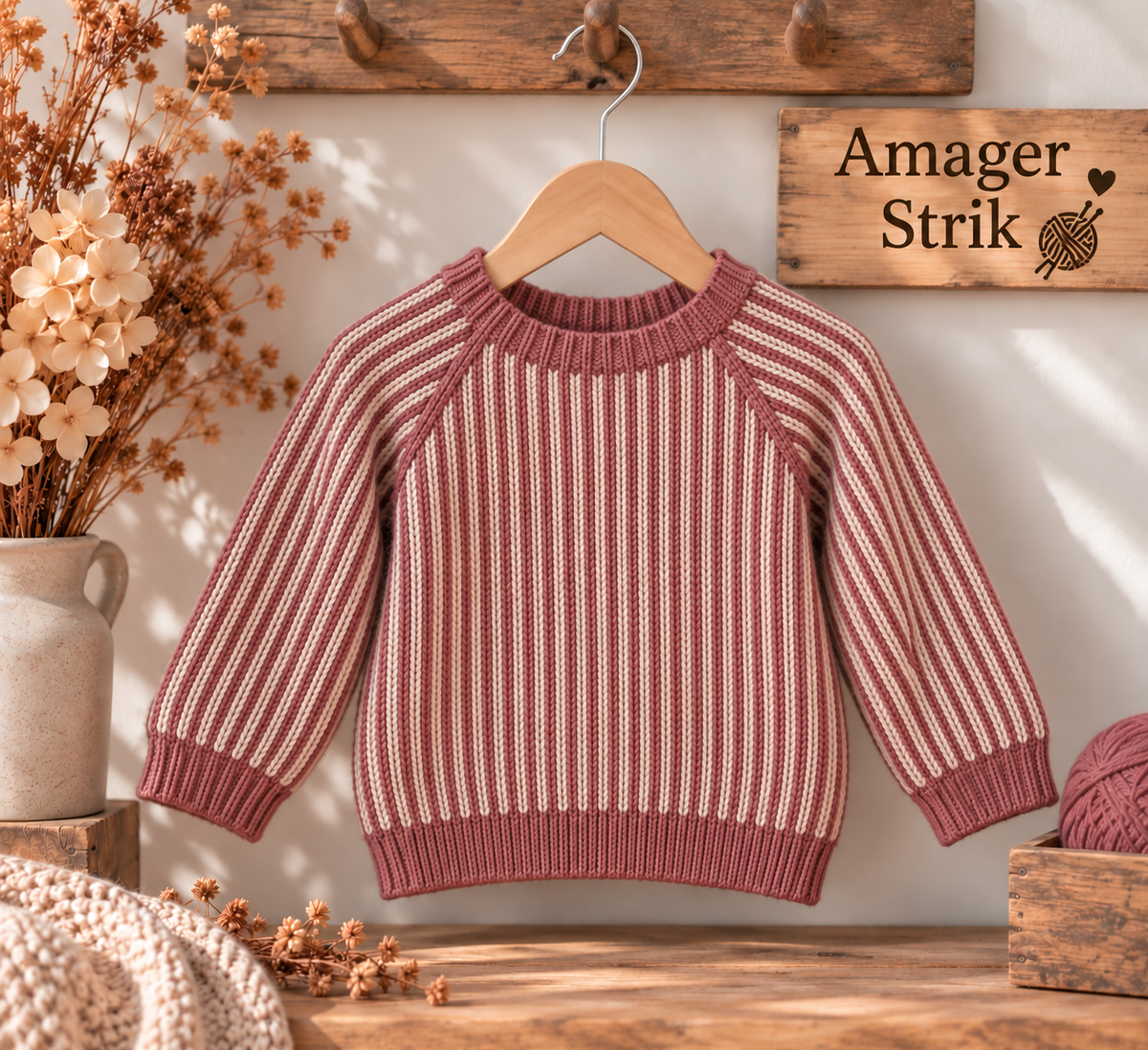 Strikkekit til Skagen sweater i Merino Cotton