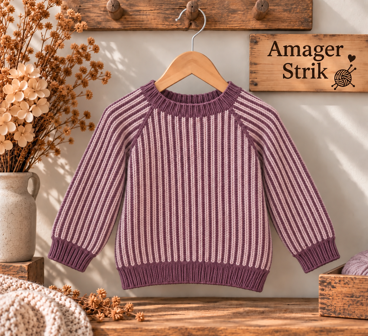 Strikkekit til Skagen sweater i Merino Cotton