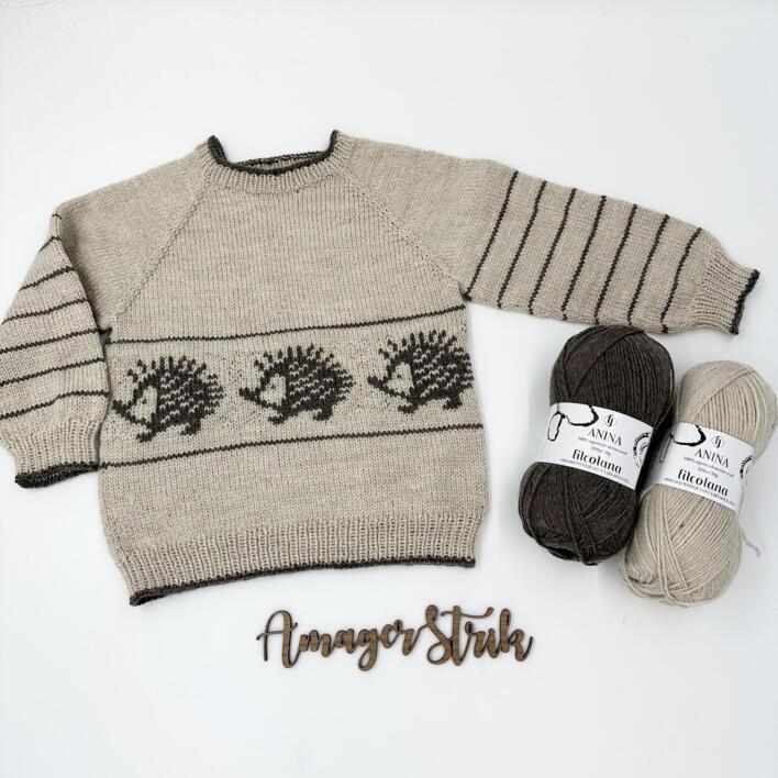Strikkekits til Pindsvin sweater i Anina