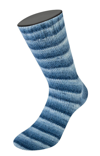 Cosy Socks Soft & Multi Stripes strømpegarn fra Lana Grossa