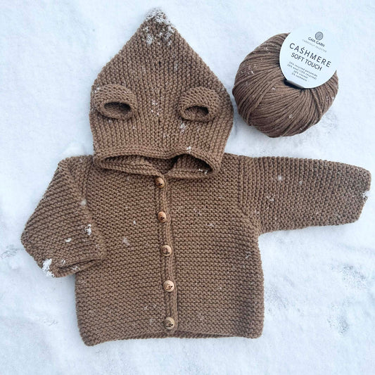 Bamsetrøje str.6/9 mdr i Cashmere Soft Touch