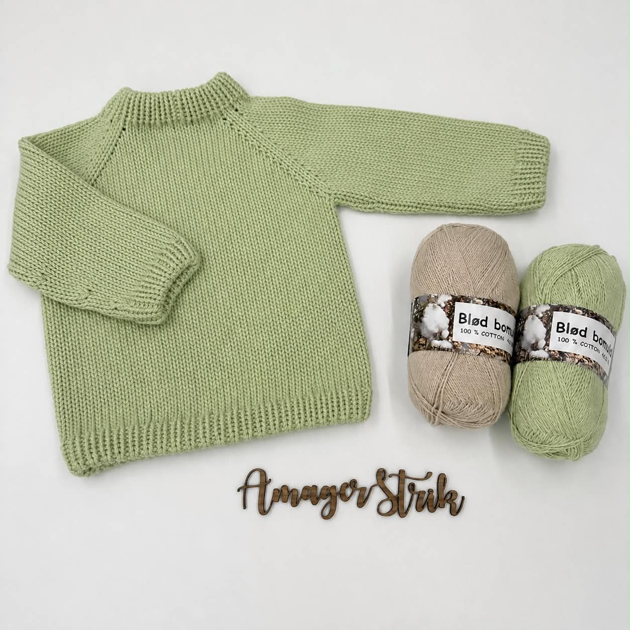 Strikkekits til Jamie's sweater til baby og børn vol.2 i blød bomuld
