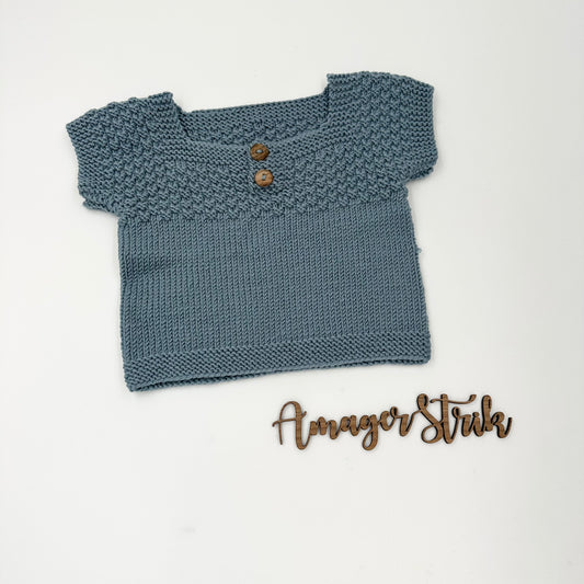 Morfar’s vest str.3/6 mdr i Extrafine Merino 120