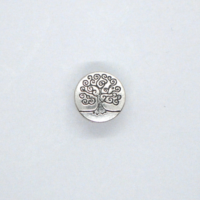 Metalknap med livets træ