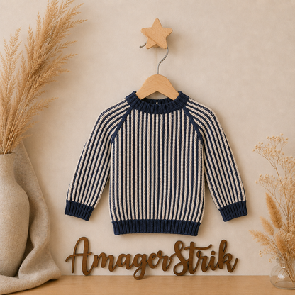 Strikkekits til Skagen sweater i Chunky blød bomuld.