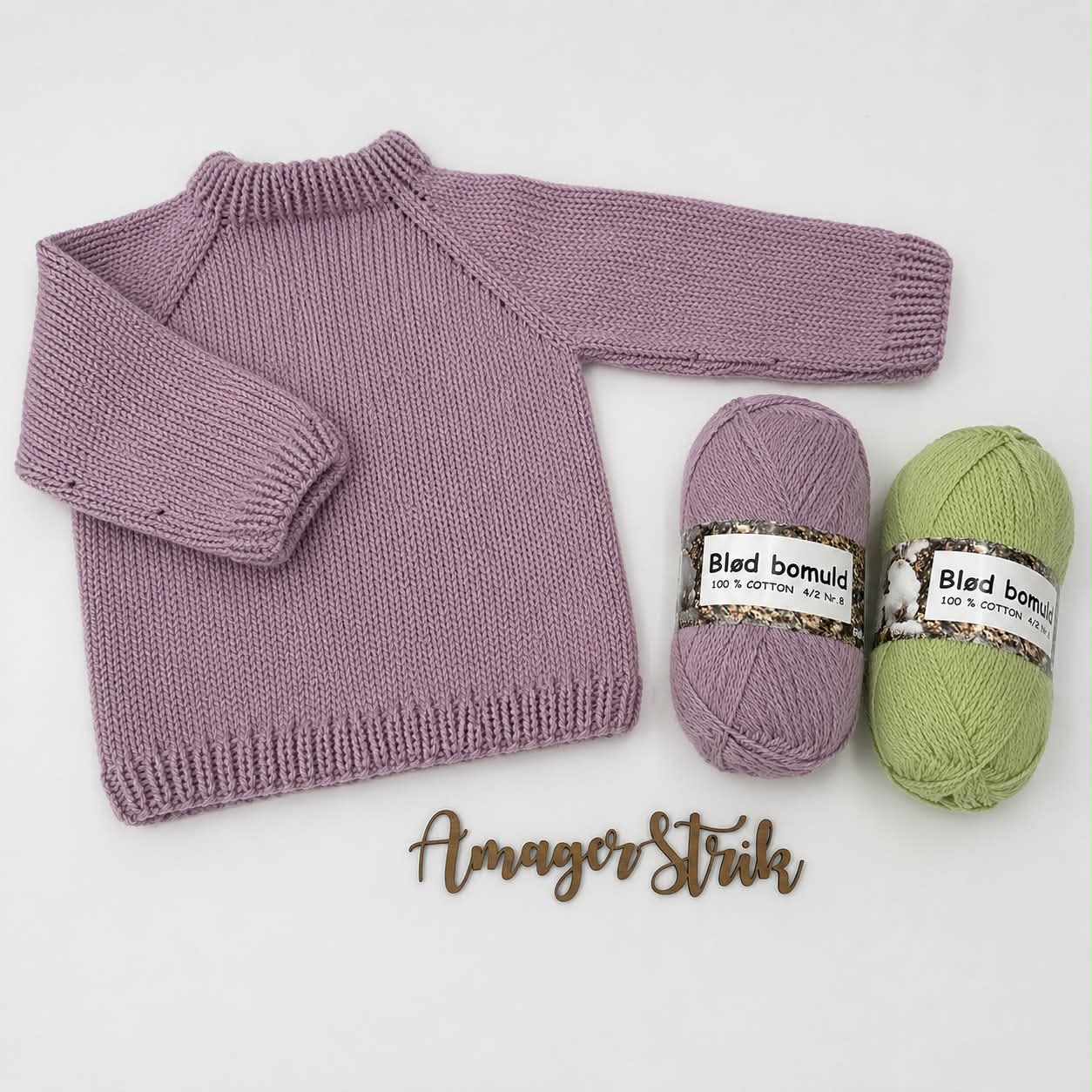 Strikkekits til Jamie's sweater til baby og børn vol.2 i blød bomuld