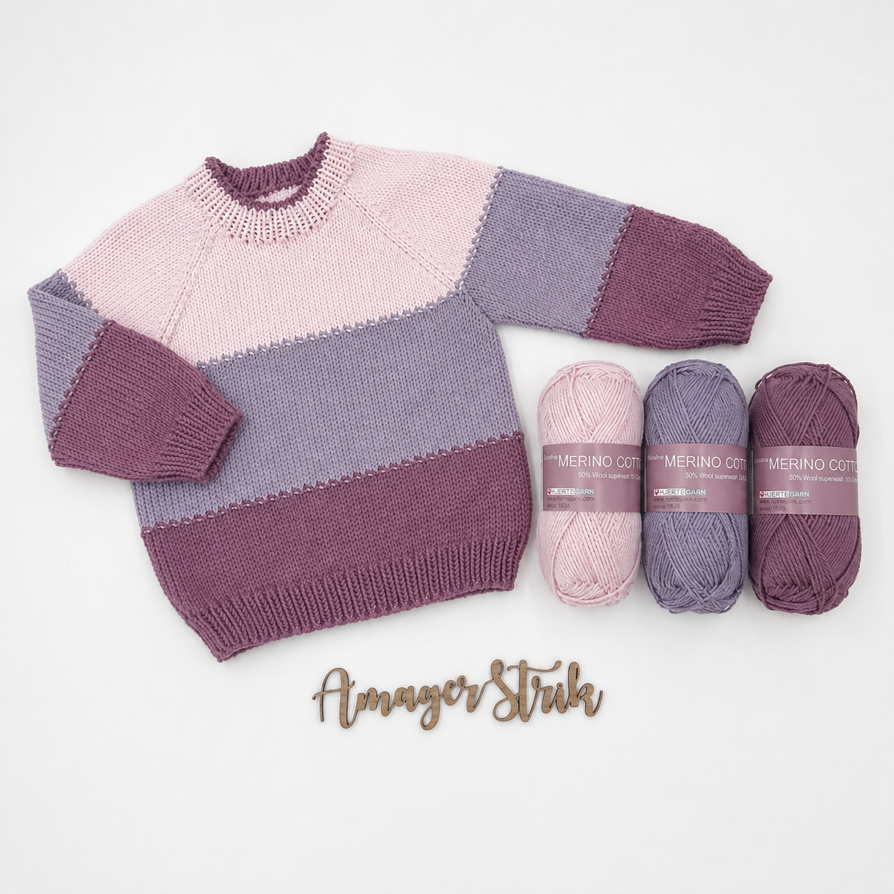 Strikkekits til Billie's sweater i Merino Cotton