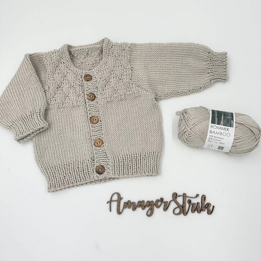 Carlo's cardigan str. 1/3 mdr i Bommix Bamboo