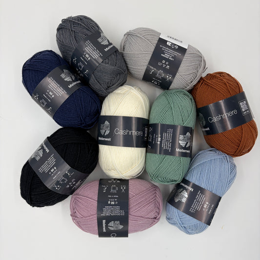 MW 50 Cashmere strømpegarn fra Lana Grossa