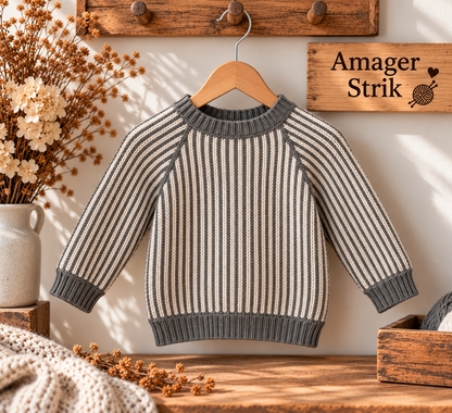 Strikkekits til Skagen sweater i Chunky blød bomuld.