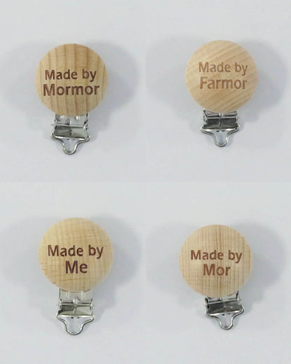 Træclips med made by