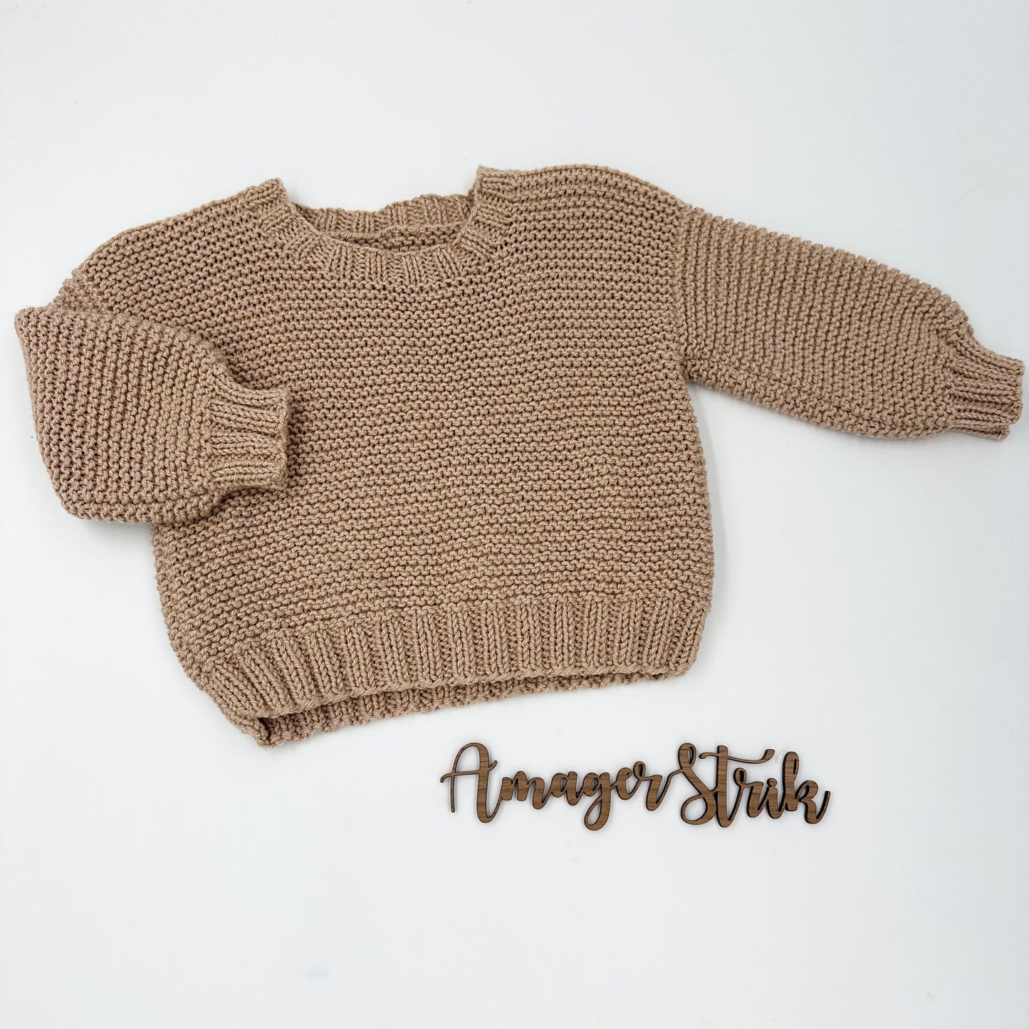Easy Peasy sweater str. 9/12 mdr i Merino cotton