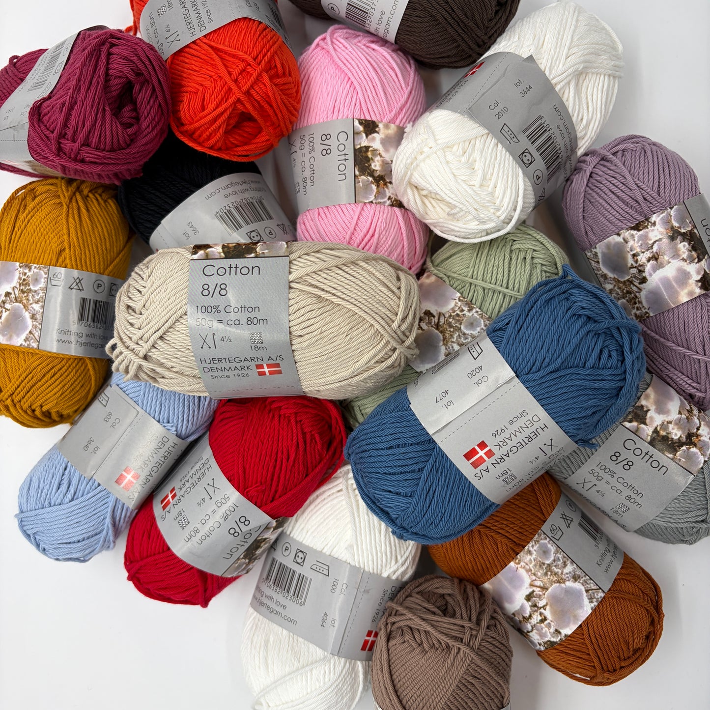 Cotton 8/8 anti-pilling fra Hjertegarn