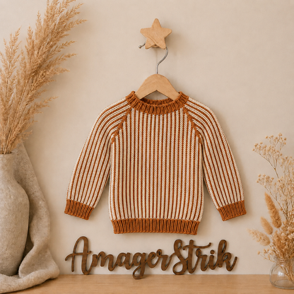 Strikkekits til Skagen sweater i Chunky blød bomuld.