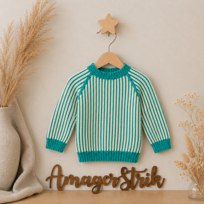 Strikkekits til Skagen sweater i Chunky blød bomuld.