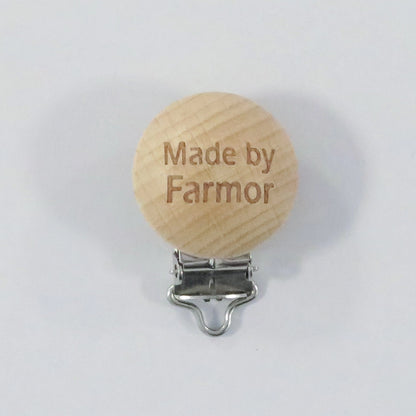 Træclips med made by