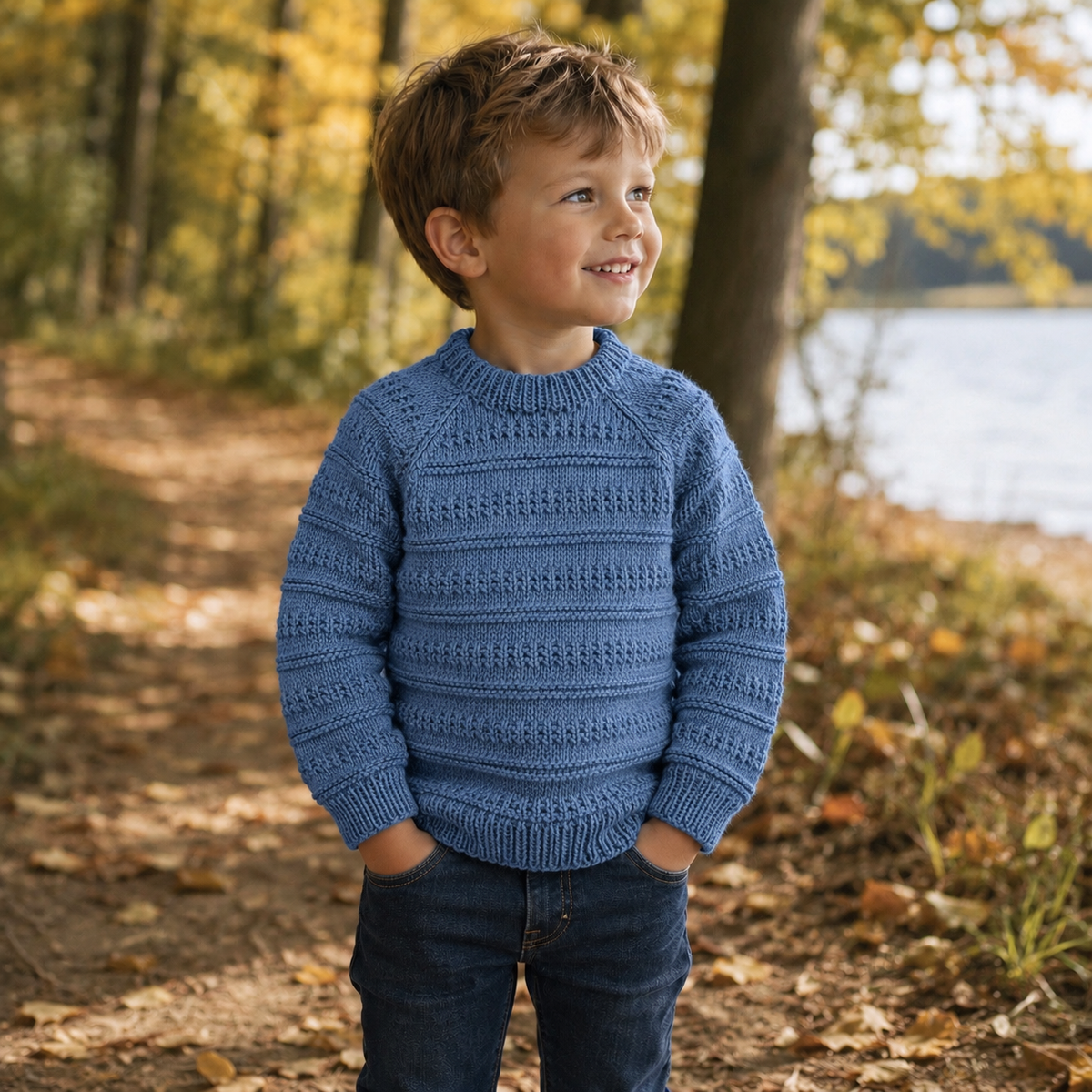 Strikkekit til Struktur sweater i Merino Cotton
