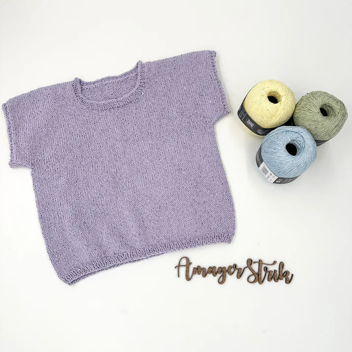 Strikkekits til Paillette top i Filo Paillettes