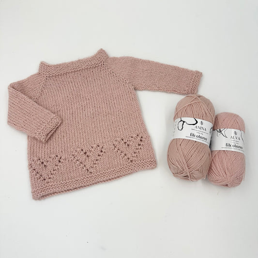 Opskrifter til Hjerte sweater og Hjerte sweater junior