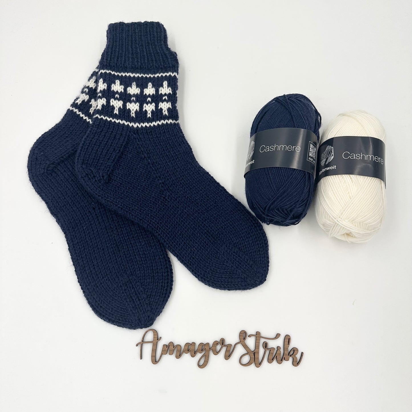 Opskrift til hyggesokker med mønster