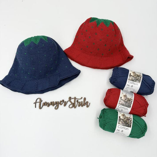 Opskrift til Jordbær eller blåbær bøllehat