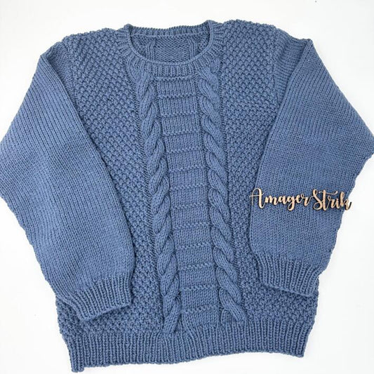 Matheos snoningsbluse str. M i Merino Cotton