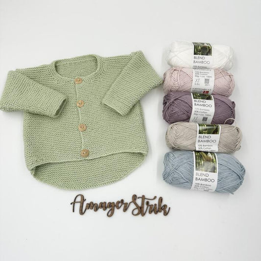 Strikkekits til Basic trøje i Blend Bamboo