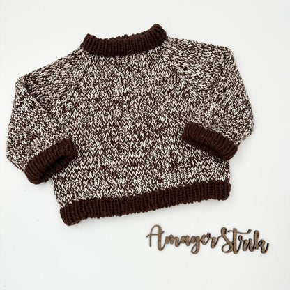 Strikkekits til Jamie's sweater til baby og børn i Blød Bomuld