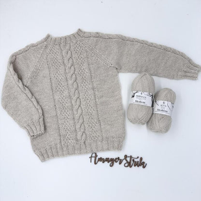 Strikkekits til Klassisk snonings sweater i Pernilla og Alva