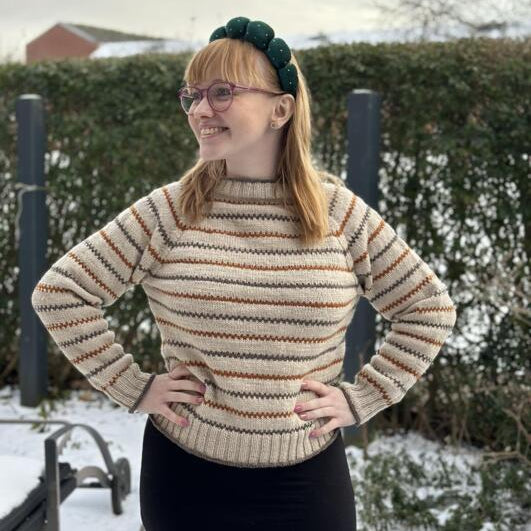 Strikkekits til Pippi blusen til voksne i Anina