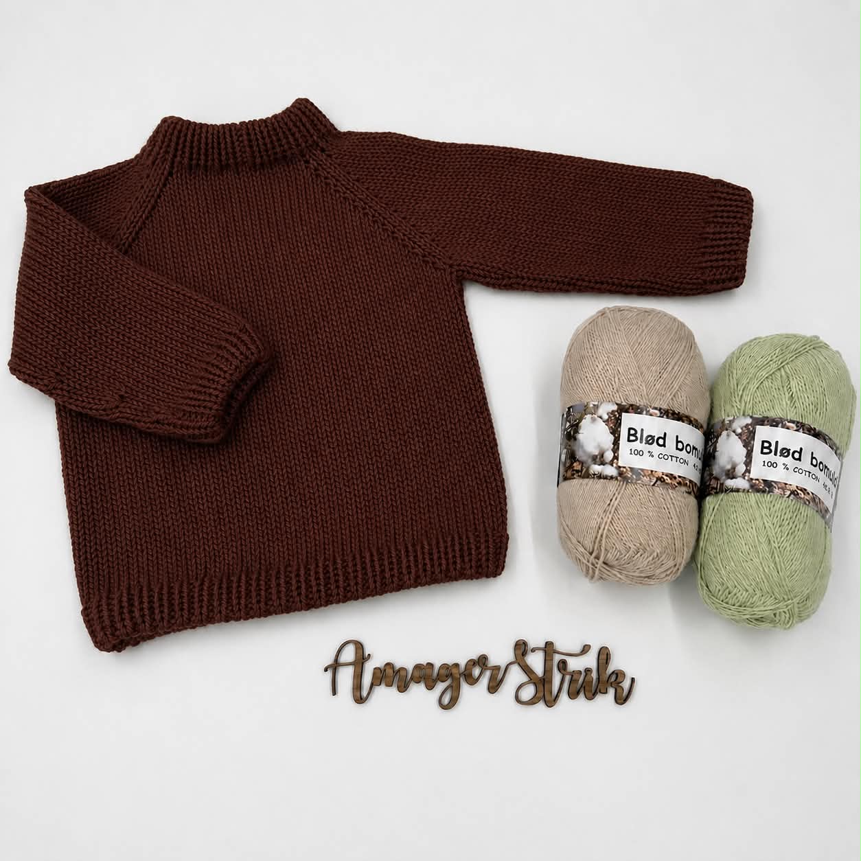 Strikkekits til Jamie's sweater til baby og børn vol.2 i blød bomuld