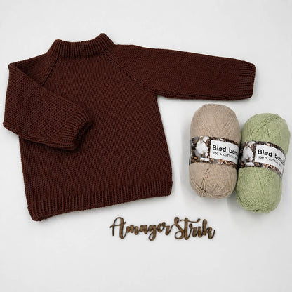 Strikkekits til Jamie's sweater til baby og børn vol.2 i blød bomuld