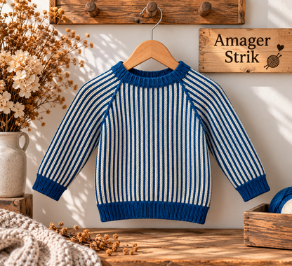 Strikkekits til Skagen sweater i Chunky blød bomuld.