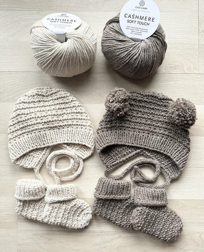 Strikkekits til Baby Cashmere sæt