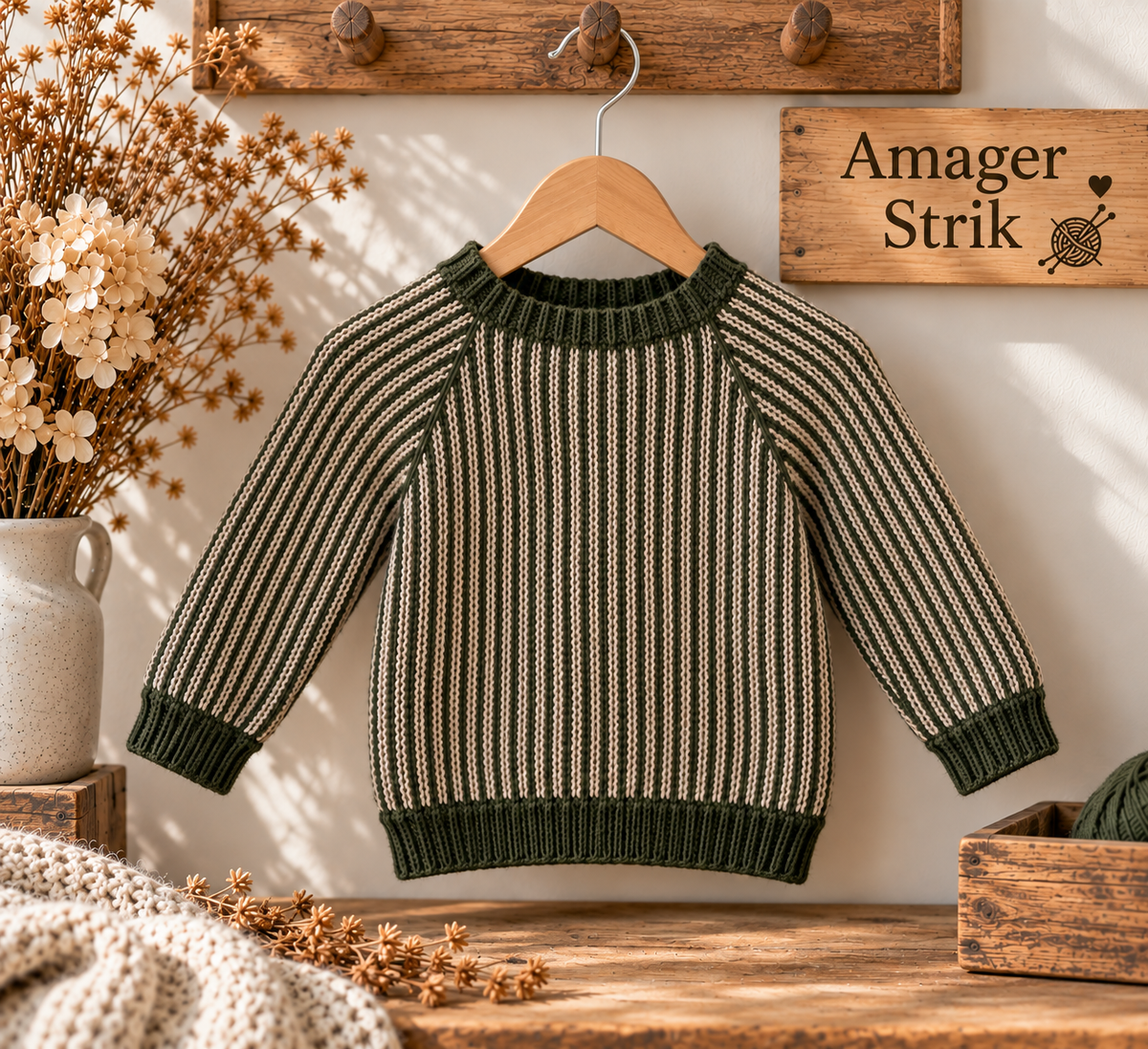 Strikkekit til Skagen sweater i Merino Cotton