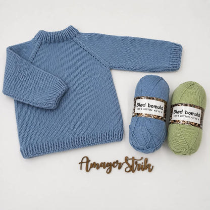 Strikkekits til Jamie's sweater til baby og børn vol.2 i blød bomuld