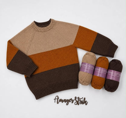Strikkekits til Billie's sweater i Merino Cotton