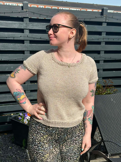 Strikkekits til Sara's Tee i All Season & Filo Paillettes