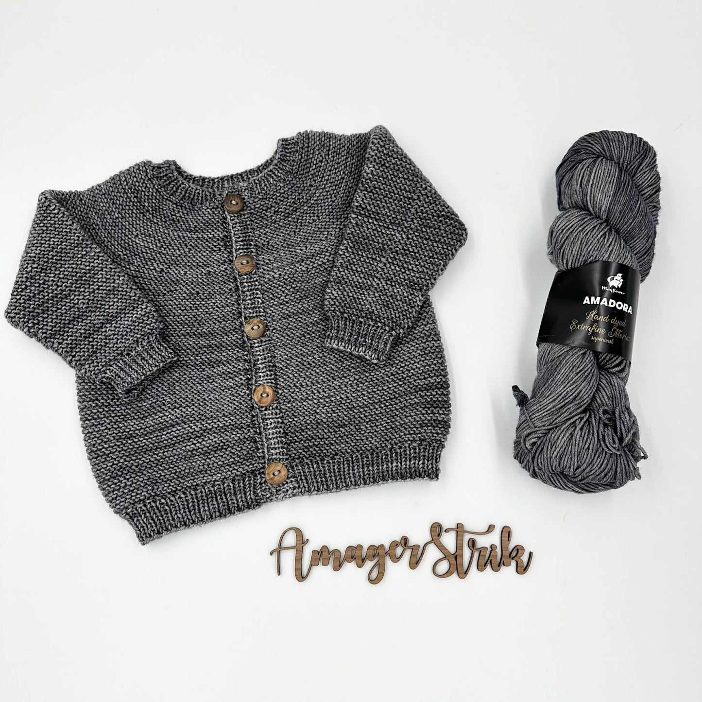 Hverdags cardigan str. 6 mdr i Amadora