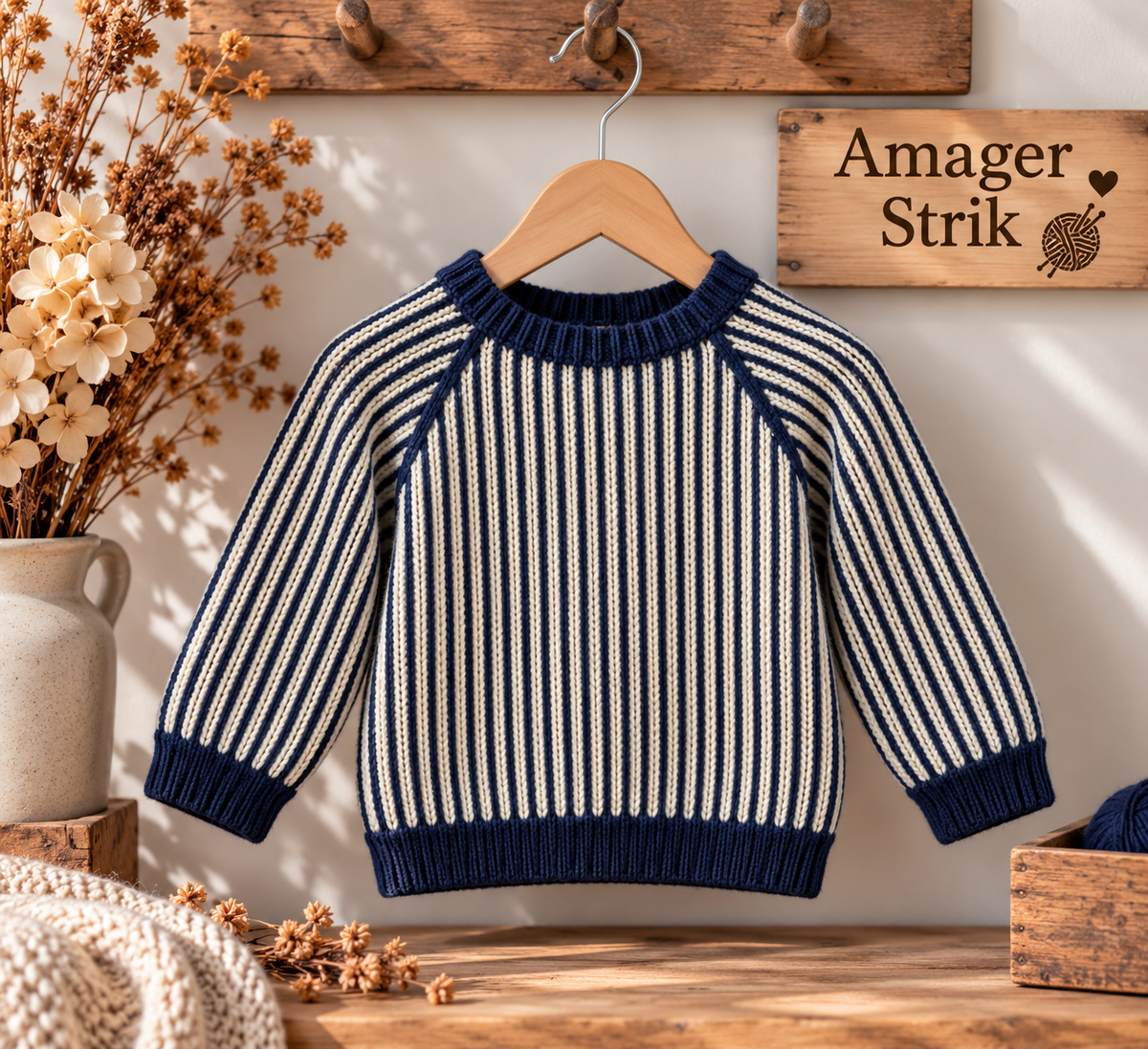 Strikkekit til Skagen sweater i Merino Cotton