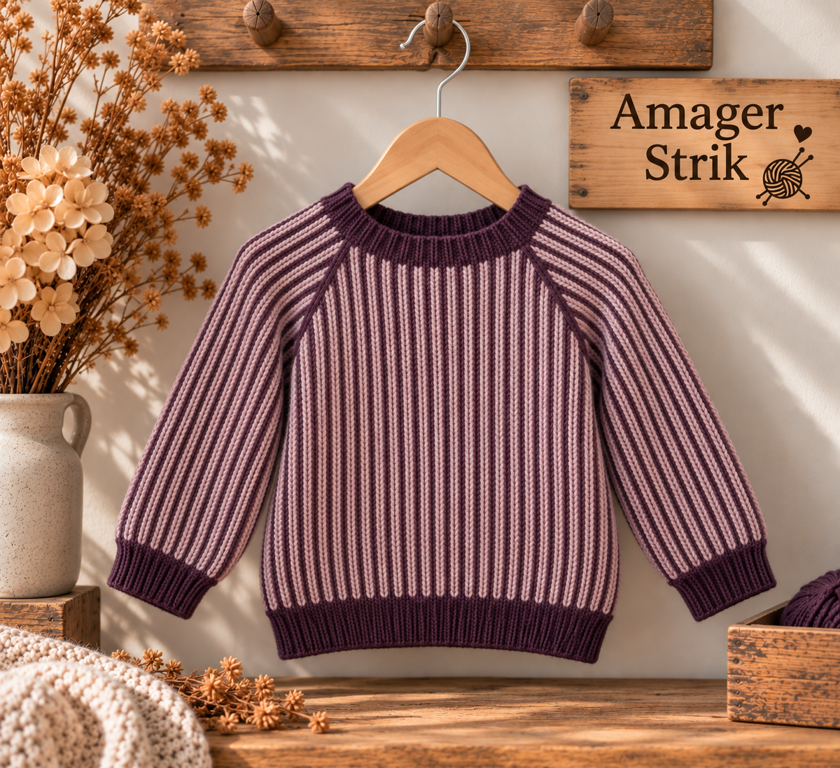 Strikkekit til Skagen sweater i Merino Cotton