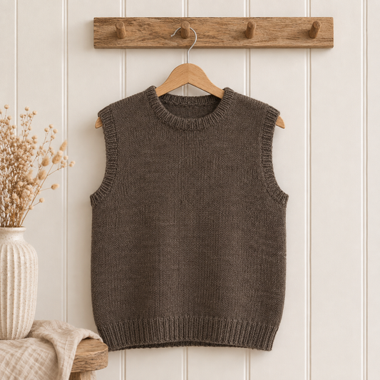 Strikkekits til Jamie's vest til voksne