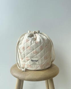 Get Your Knit Together Bag - Apricot Flower - PetiteKnit