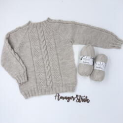 Opskrift til Klassisk snonings sweater i Pernilla og Alva