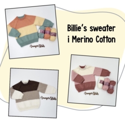 Strikkekits til Billie's sweater i Merino Cotton