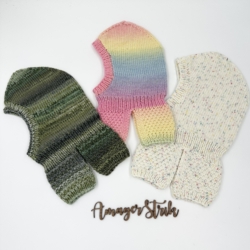 Opskrift til Amager Striks elefanthue i Merino bébé color