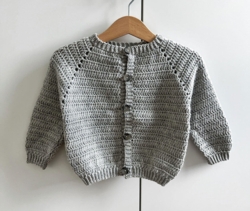 Hæklekits til Milo cardigan i Extrafine merino 150