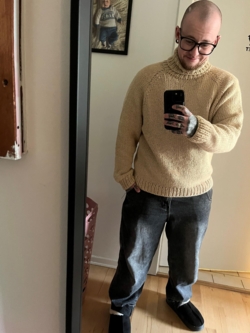 Strikkekits til Jamie's chunky sweater i Cashmere soft touch